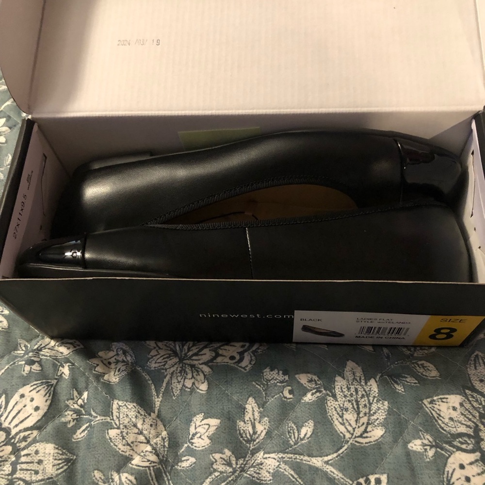 NIB Ladies Nine West TELAND3 CapToe Ballet Flats - Picture 6 of 7
